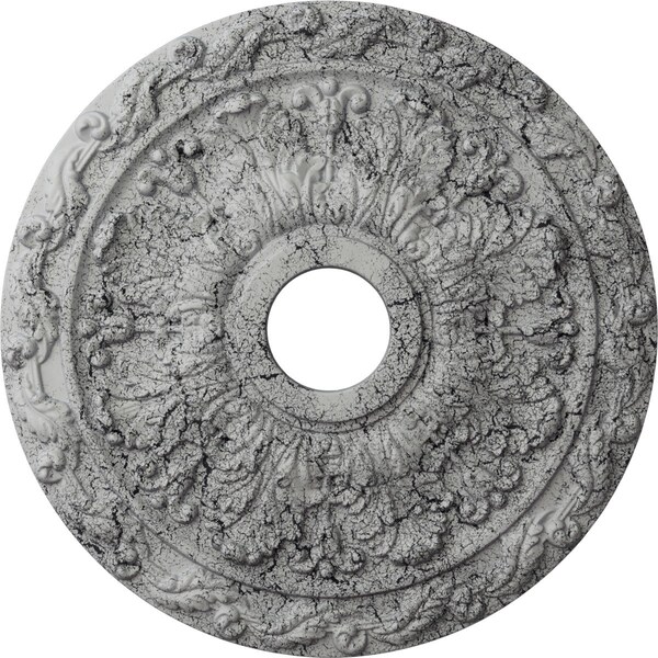 Ekena Millwork Spring Leaf Medallion (Canopies up to 5 5/8"), 19 7/8"OD x 3 5/8"ID x 1 1/4"P, Ultra Pure White CM19SPUWC - main